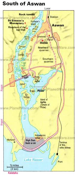 Plano del Sur de Asun