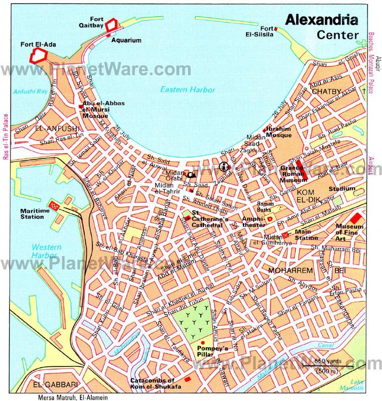 📜 Plano de Alejandría, Egipto 📜 Plano de Alejandría, Egipto
