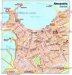 Plano de Alejandra, Egipto