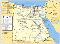 Mapa Político de Egipto